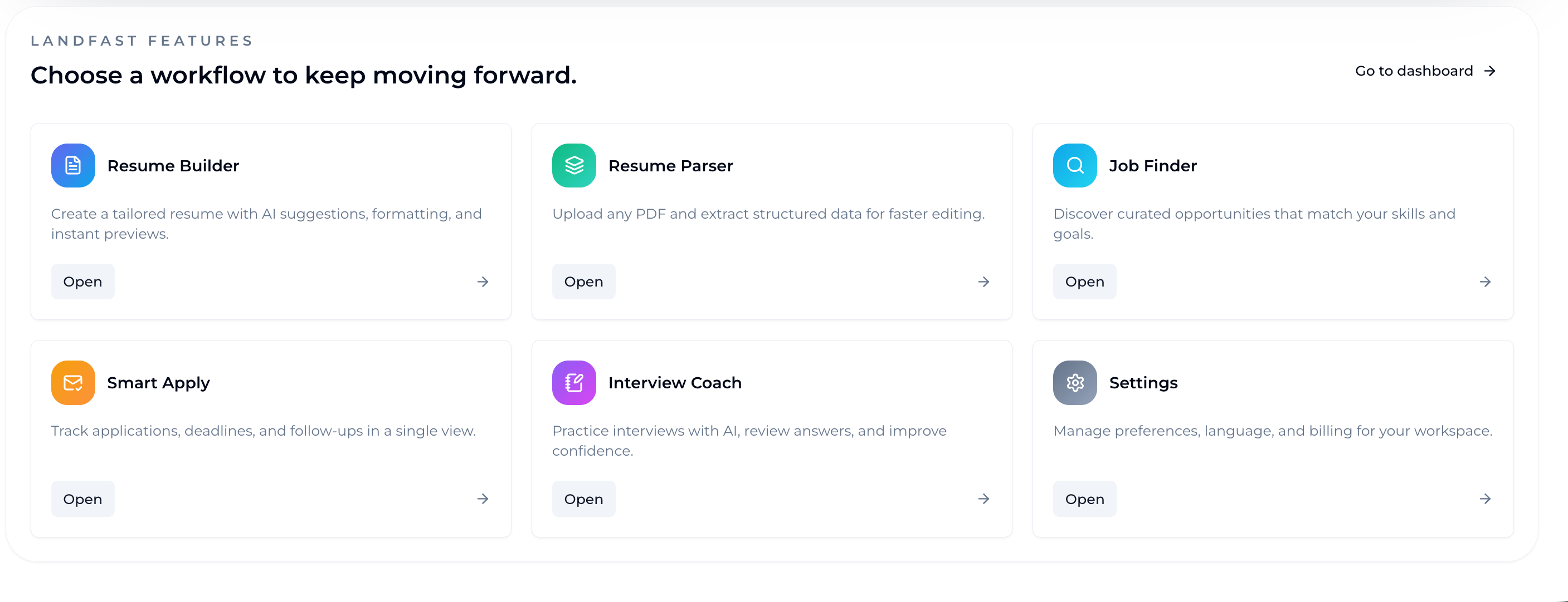 LandFast — Job Search Copilot showcase 3