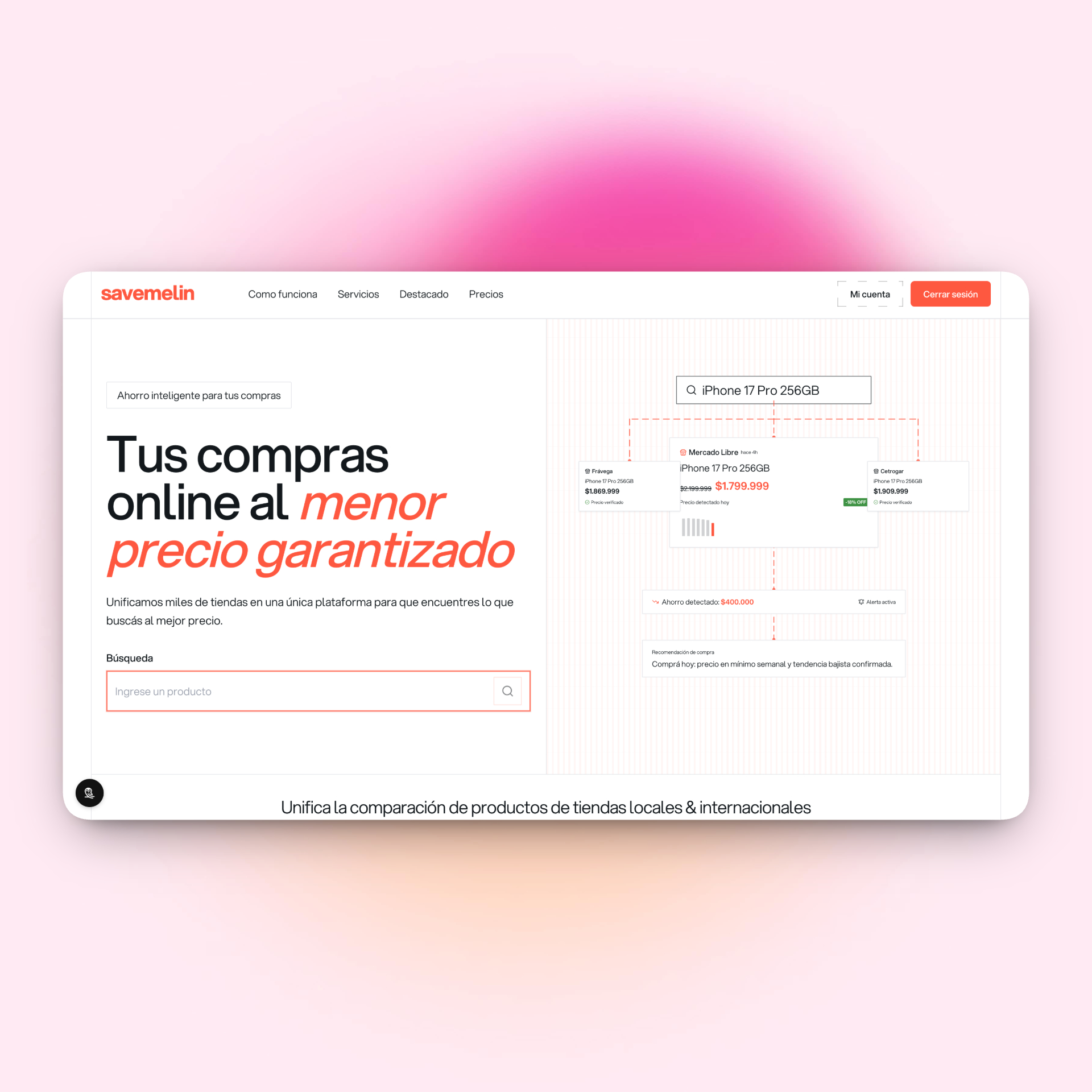 Savemelin — Smart Grocery Savings Platform preview